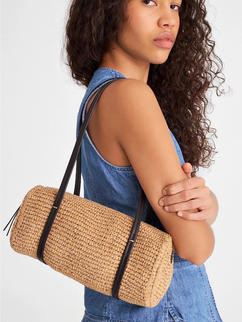 NWT Madewell The Brioche Bag in Straw - Picture 2 of 7